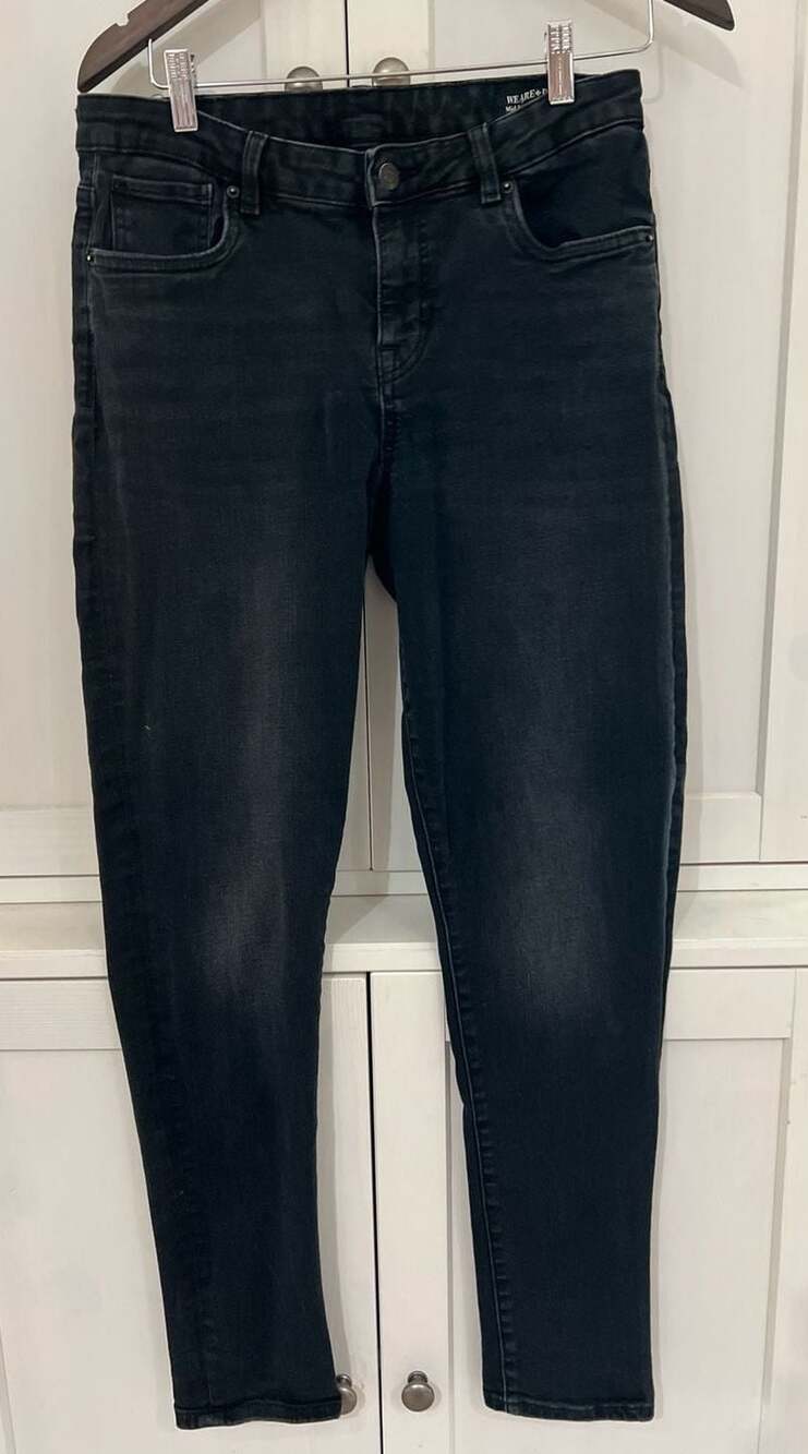 Buffalo David Bitton Women’s Alexa Mid Rise Skinny Black Jeans Size 31